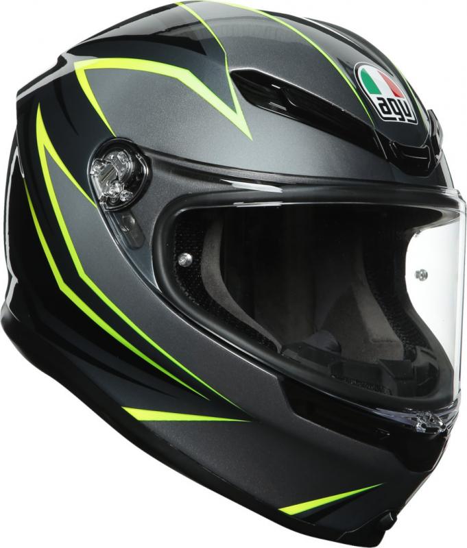 Шлем AGV K-6 Multi Flash Grey/Black/Lime