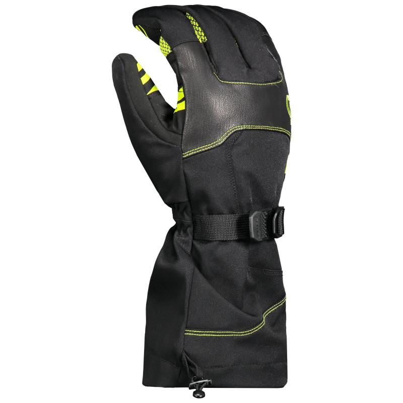 Перчатки снегоходные Scott Cubrick, black/lime green