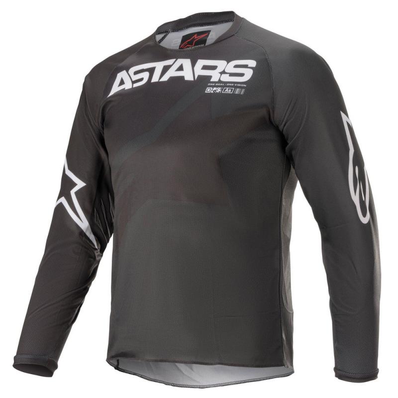 Джерси детская Alpinestars Youth Racer Braap, черно-антрацитово-белый