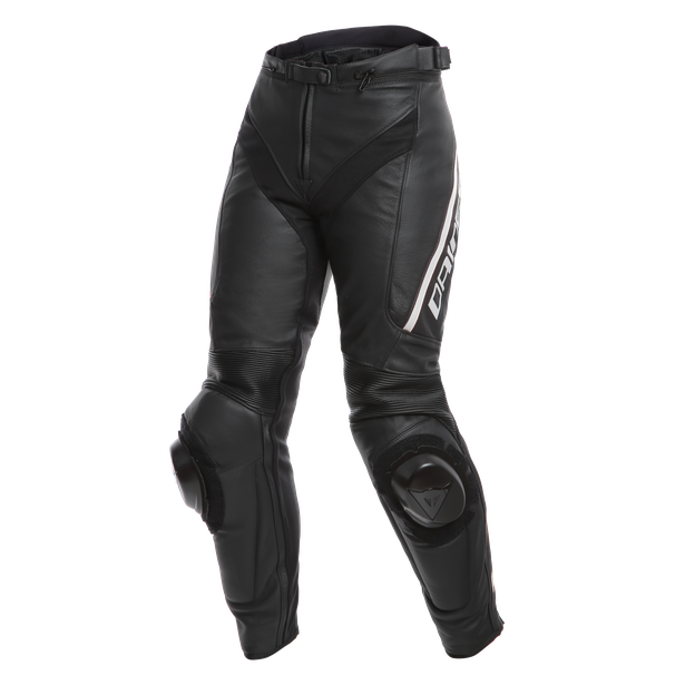 Мотоштаны женские кожа Dainese Delta 3 Lady Black/black/white