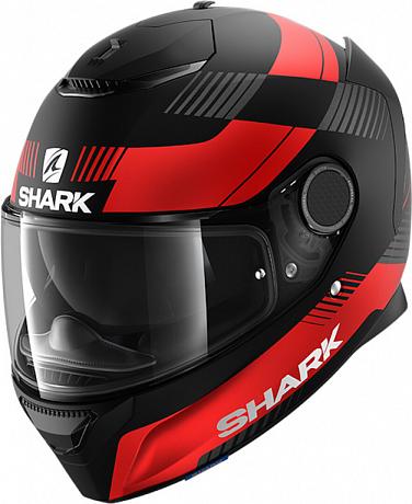 Мотошлем Shark Spartan 1.2 Strad, Черный/Красный M