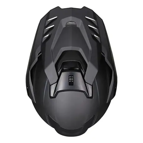 Шлем кроссовый со стеклом O'NEAL D-SRS Solid V24, мат. черный S