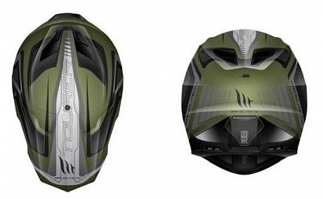 Шлем кроссовый MT Synchrony Милитари Зеленый