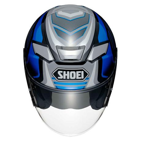 Шлем открытый Shoei J-Cruise II Aglero, Сине-черно-серый