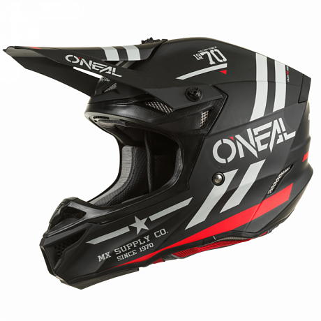 Шлем кроссовый O'NEAL 5Series Squadron черный/серый M