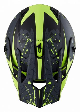 Кроссовый шлем IXS HX 361 2.0, чёрный/жёлтый