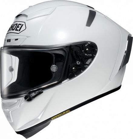 Шлем интеграл Shoei X-Spirit III Plain белый глянцевый