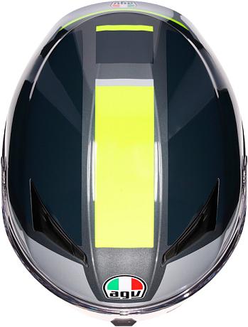 Шлем AGV K3 Shade Grey/yellow Fluo S