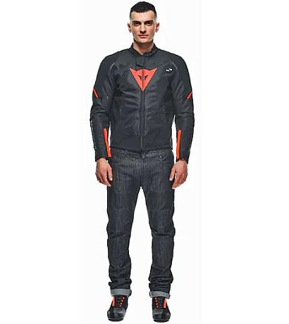 Куртка текстильная Dainese Smart Jacket Ls Sport 628 Blk/fluo-red 50