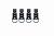 Застёжки (комплект) Acerbis BUCKLE SET (для 0024289 - X-ROCK BOOTS) Black