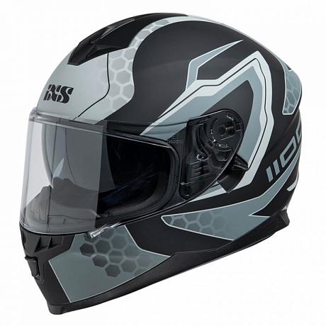 Шлем интеграл IXS HX 1100 2.2, Черный/Серый XS