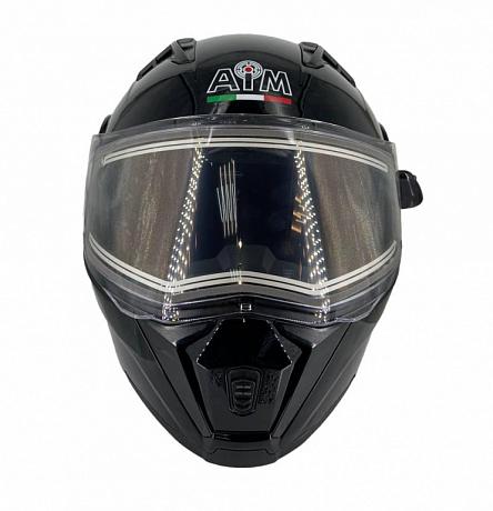 Шлем снегоходный с электрическим подогревом AiM JK906 Black XS