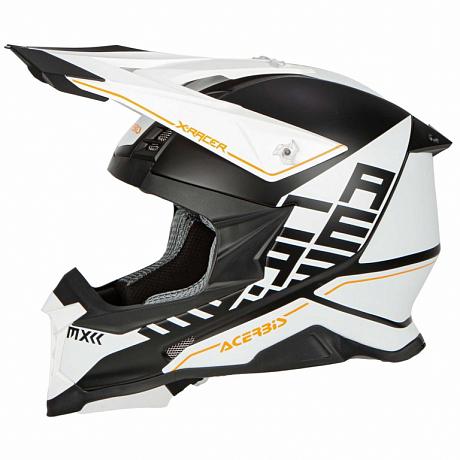 Мотошлем кроссовый Acerbis X-RACER VTR White/Black XL