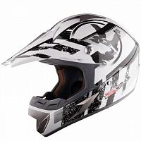 Кроссовый шлем LS2 MX433 Stripe White Black