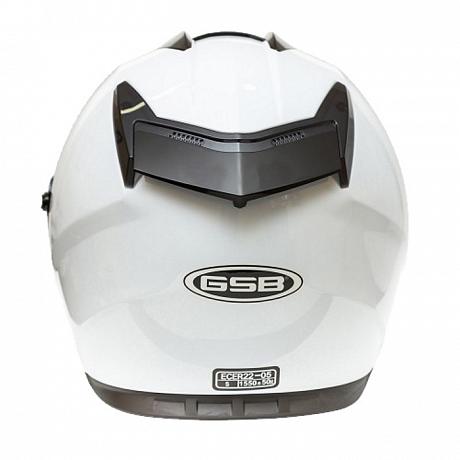 Мотошлем интеграл GSB G-350 White Glossy XS
