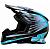 JT Racing Шлем кроссовый ALS1.0 черно-голубой